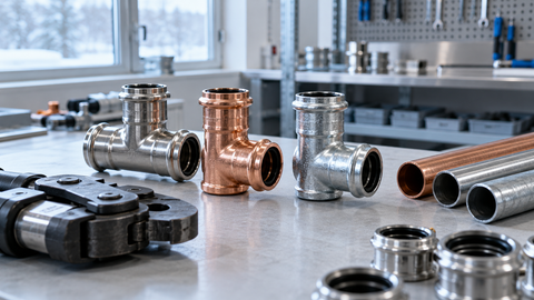 Pressfitting-Systeme im Vergleich: Edelstahl, C-Stahl, Kupfer