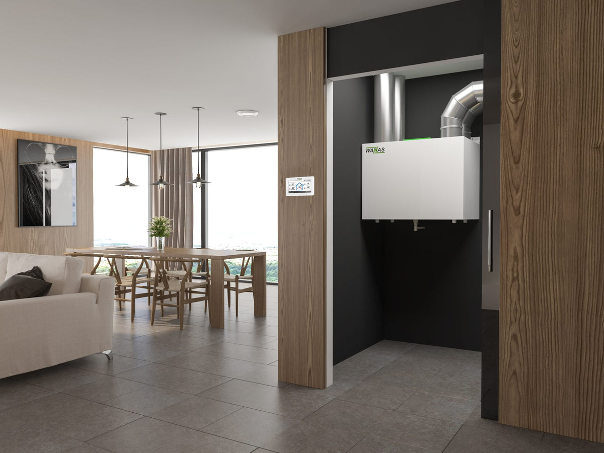 WANAS Classic 400 Lüftungsgerät mit Wärmerückgewinnung, Modelle V und H, Standard, XF und HI-TECH, Ansicht 2