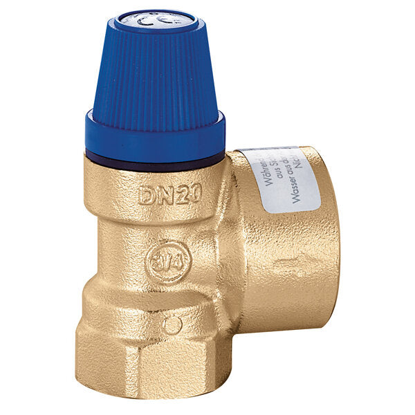 Caleffi safety valve 6 bar for potable water and solar, Potable water 1/2", model 531460