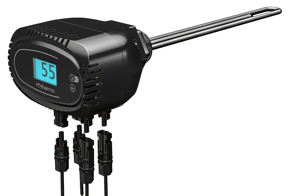 fothermo 1 kW solar heating rod ROD-1000, direct PV connection without inverter, G 1½