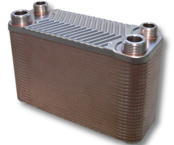 Nedavi brazed plate heat exchanger, stainless steel, 22 to 660 kW, 110 kW, 40 plates