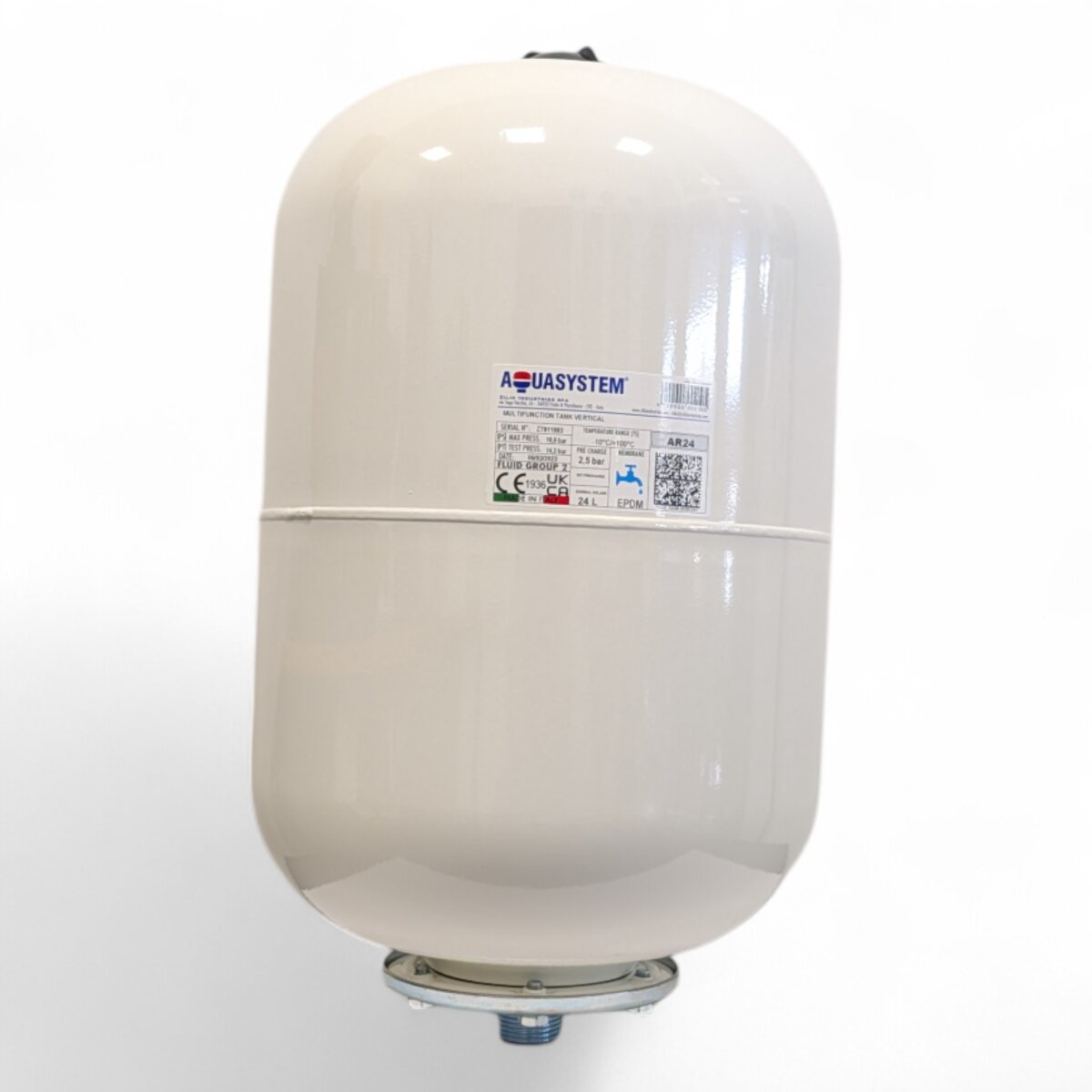 Zilio Aquasystem Trinkwasser-Ausdehnungsgefäß AR mit Wandhalterung, 12 bis 35 l, 18 l