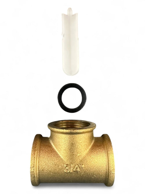 Zilio Durchströmungsventil DF001 für Trinkwasser-Ausdehnungsgefäße, 3/4" IG, Produktansicht
