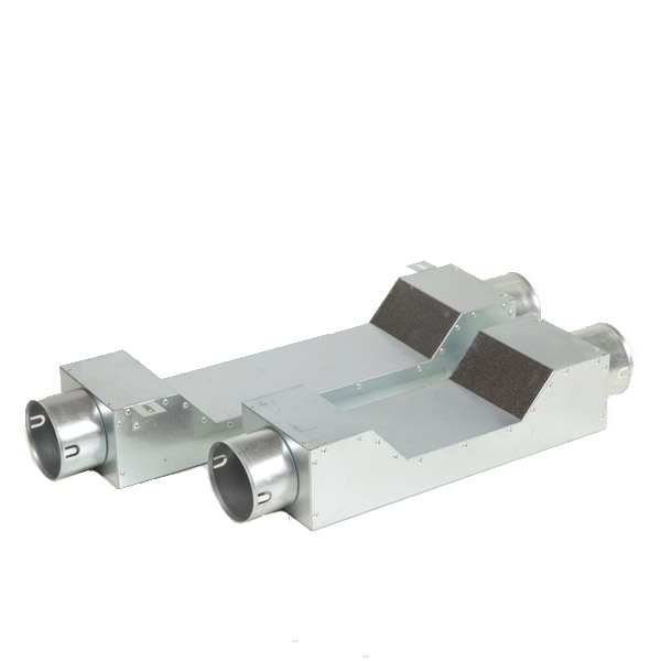 WANAS Ø75 flexible duct system: ventilation duct 50 m and accessories, Offset 140 x 44 mm