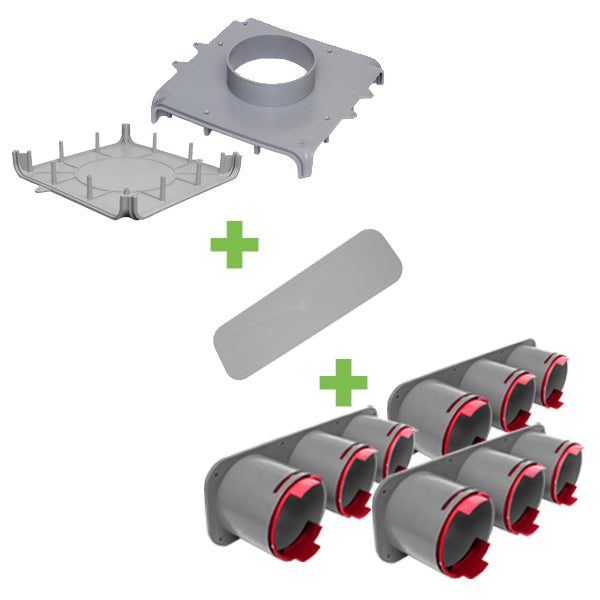 WANAS MODULAR Luftverteiler aus Kunststoff für Flexrohr Ø75 und Zubehör, Ansicht 2