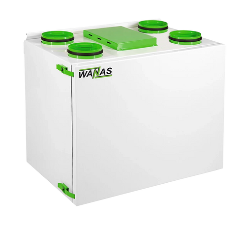 WANAS Classic 600 Lüftungsgerät mit Wärmerückgewinnung, Modelle V und H, Standard, XF und HI-TECH, 600 V / Standard / Standardausführung