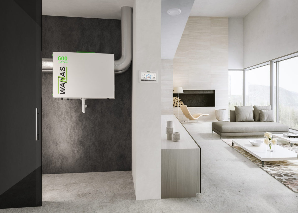 WANAS Classic 600 Lüftungsgerät mit Wärmerückgewinnung, Modelle V und H, Standard, XF und HI-TECH, Ansicht 8