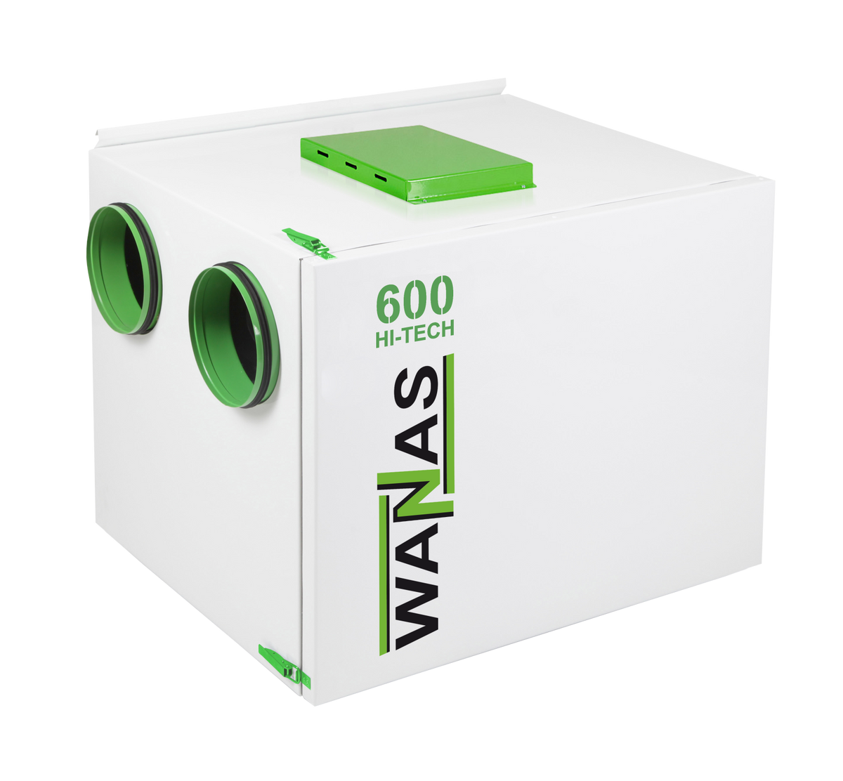 WANAS Classic 600 Lüftungsgerät mit Wärmerückgewinnung, Modelle V und H, Standard, XF und HI-TECH, 600 H / HI-TECH mit Enthalpie-Wärmetauscher / Standardausführung
