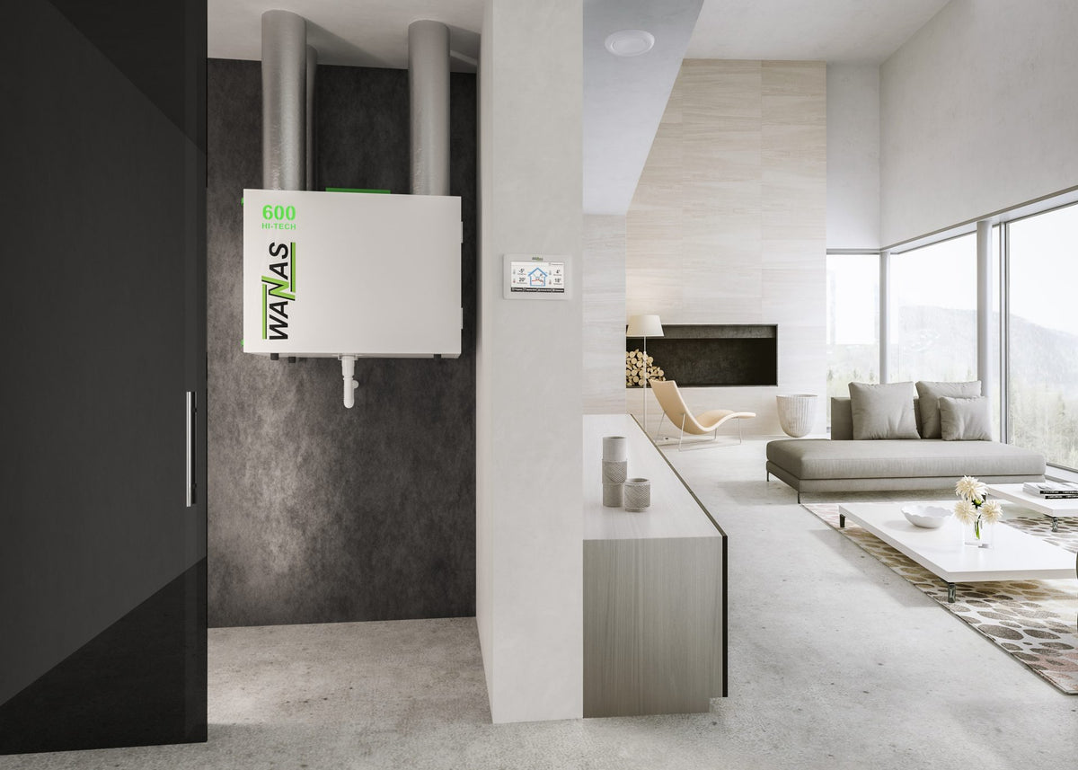 WANAS Classic 600 Lüftungsgerät mit Wärmerückgewinnung, Modelle V und H, Standard, XF und HI-TECH, Ansicht 4