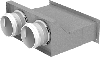 Blauberg Ventilatoren GmbH BlauFast RPW, 2 Anschlüsse