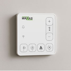 WANAS BLACK 200 V und 300 V Lüftungsgerät mit Wärmerückgewinnung, vertikale Anschlüsse, Ansicht 3
