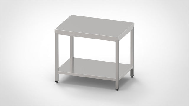 InoxAir arbeitstisch mit schubladenblock, bxtxh: