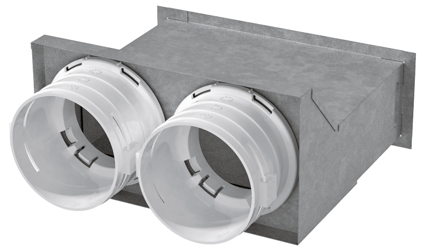 Blauberg Ventilatoren GmbH BlauFast RPW, 2 Anschlüsse