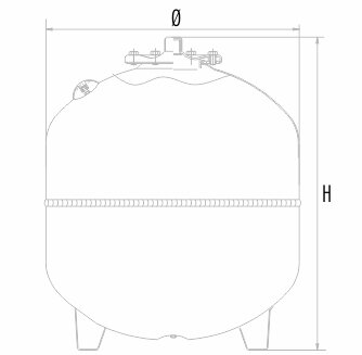 Zilio Aquasystem Ausdehnungsgefäß VRV für Heizung und Kühlung, 35 bis 200 l, Ansicht 2