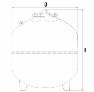 Zilio Aquasystem Ausdehnungsgefäß VRV für Heizung und Kühlung, 35 bis 200 l, Ansicht 2