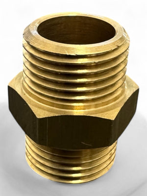 Westech Doppelnippel aus Messing, 1/2" bis 1 1/2" AG, 1/2"