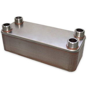 Nedavi brazed plate heat exchanger, stainless steel, 22 to 660 kW, 175 kW, 30 plates