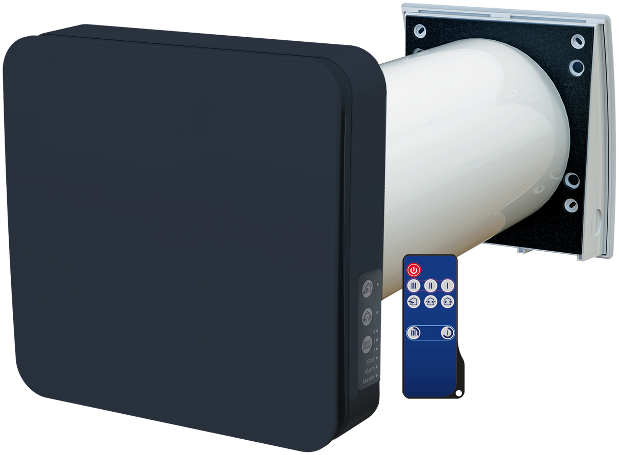 Blauberg Ventilatoren GmbH dezentrale Lüftung VENTO inHome S11 - DN160, Komplettset mit Steuerung