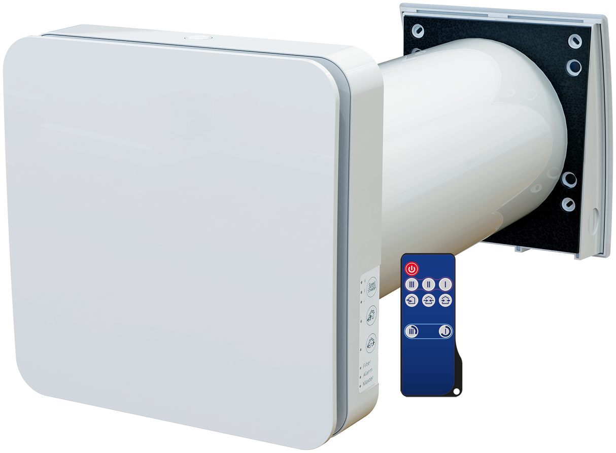 Blauberg Ventilatoren GmbH dezentrale Lüftung VENTO inHome S11 - DN160, Komplettset mit Steuerung