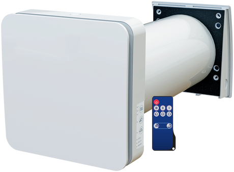 Blauberg Ventilatoren GmbH dezentrale Lüftung VENTO inHome S11 - DN160, Komplettset mit Steuerung