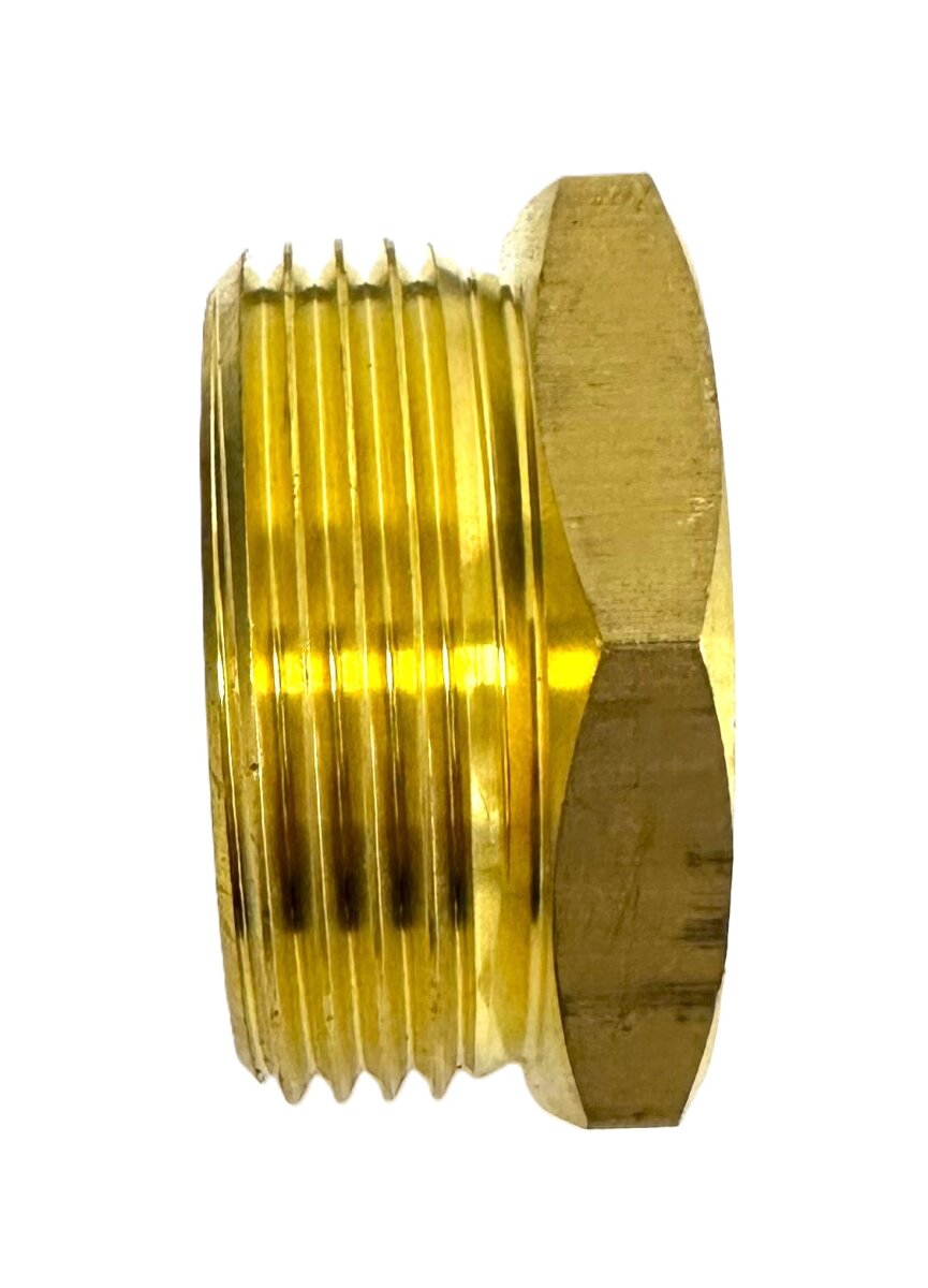 Westech Reduzierstück aus Messing, Außengewinde auf Innengewinde, 1 1/2" AG x 1 1/4" IG
