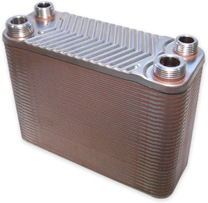 Nedavi brazed plate heat exchanger, stainless steel, 22 to 660 kW, 130 kW, 50 plates