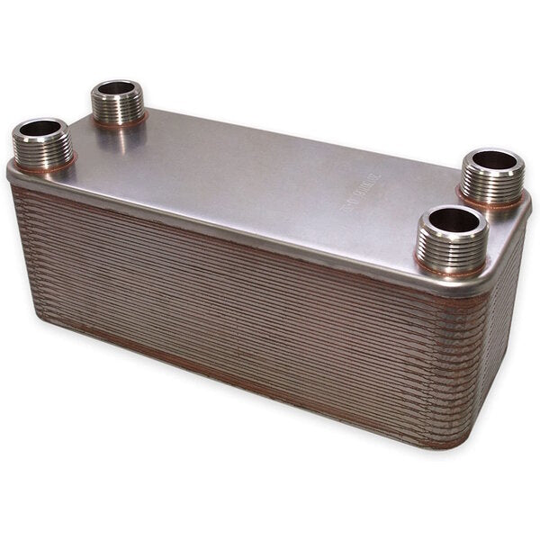 Nedavi brazed plate heat exchanger, stainless steel, 22 to 660 kW, 285 kW, 50 plates