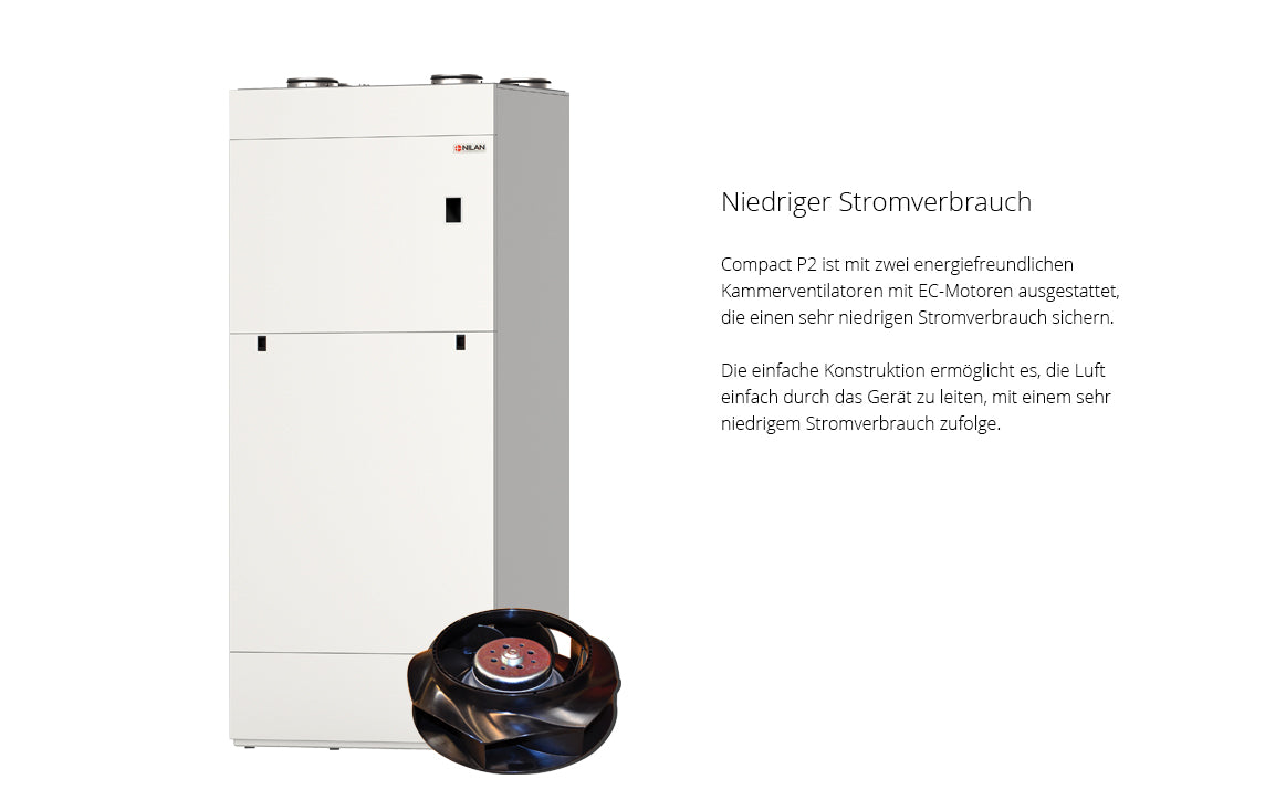 Nilan Compact P2 KSF mit Edelstahlspeicher