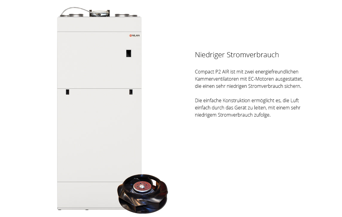 Nilan Compact P2 KSF Air9 (Innenteil) mit Edelstahlspeicher