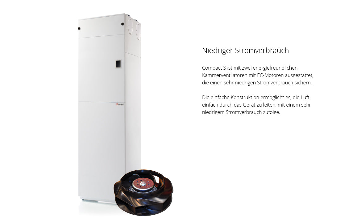 Nilan Compact S Polar mit HMI Touchpanel