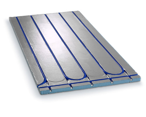 Nordic Fos Fußbodenheizungsplatten XPS 500 mit Aluminiumfolie, 1200 x 600 mm, für Heizrohr 12, 16 und 20 mm