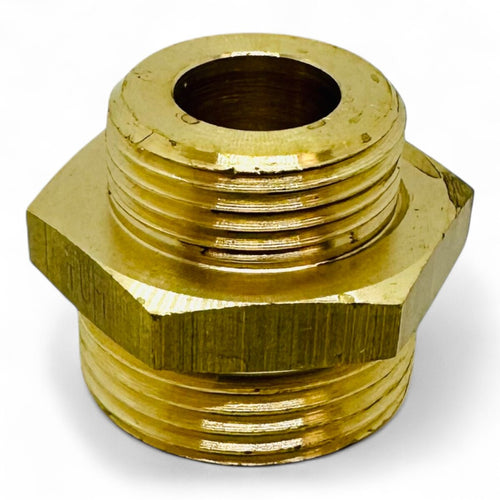 Westech Reduziernippel aus Messing, Außengewinde beidseitig, 1/2" AG x 3/4" AG