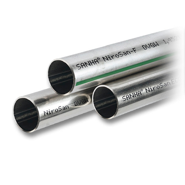 Sanha NiroSan F Systemrohr in Stangen a 3 Meter