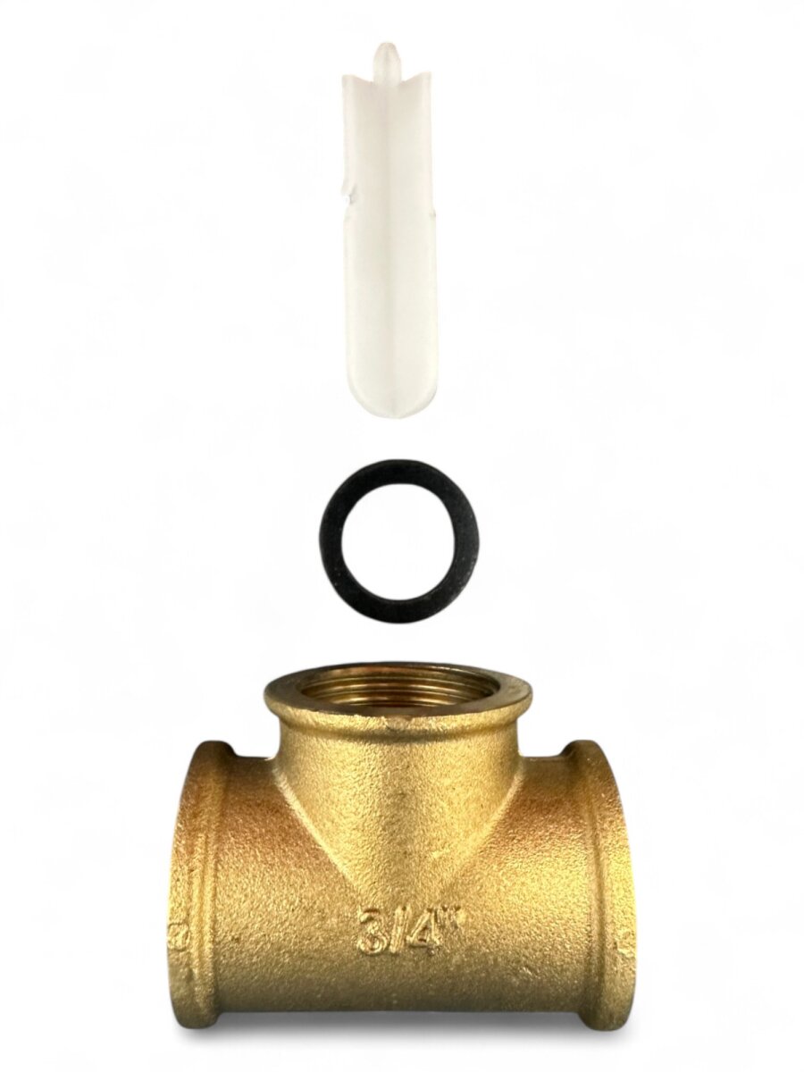 Zilio Durchströmungsventil DF001 für Trinkwasser-Ausdehnungsgefäße, 3/4" IG, Produktansicht